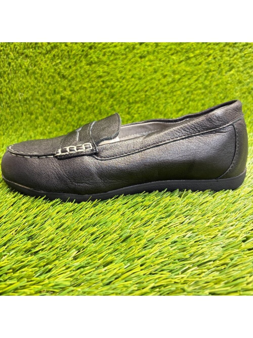 Rockport Top Shore Womens Size 9 Black Casual Steel Toe Penny Loafer Flats Shoes - Picture 3 of 9